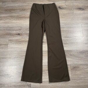 Halara Women's Pants Flare Leg Athleisure Casual Stretch Pull On	S Green